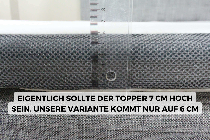 eazzzy Topper Gesamthöhe